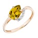 Золотое кольцо с цитрином