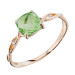 Золотое кольцо с хризолитом