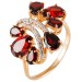 Золотое кольцо с гранатом