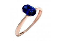 Золотое кольцо с сапфиром