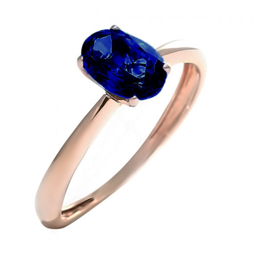 Золотое кольцо с сапфиром