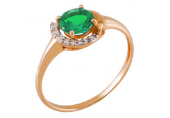Золотое кольцо с изумрудом