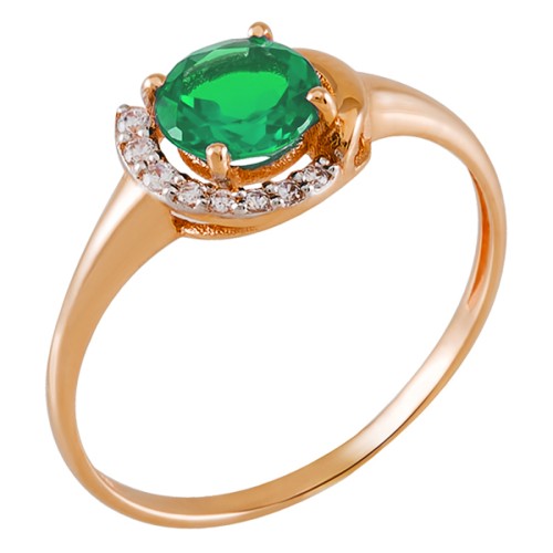 Золотое кольцо с изумрудом