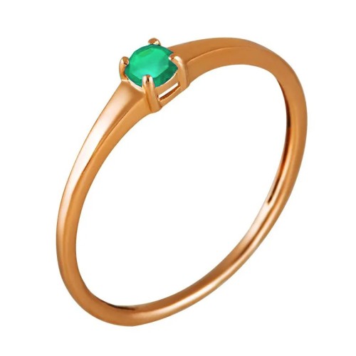Золотое кольцо с изумрудом