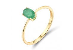 Золотое кольцо с изумрудом