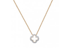 Золотое колье с бриллиантом