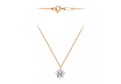 Золотое колье с бриллиантом