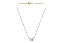 Золотое колье с бриллиантом