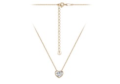 Золотое колье с бриллиантом