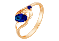 Золотое кольцо с сапфиром