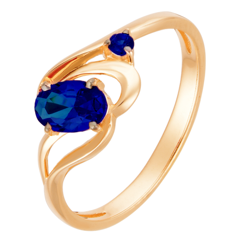 Золотое кольцо с сапфиром