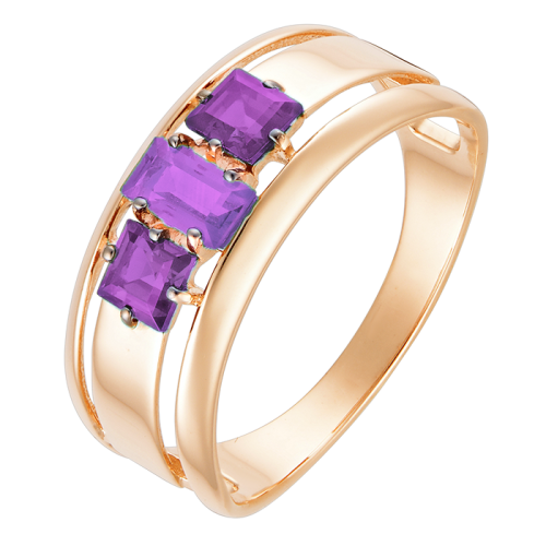 Золотое кольцо с аметистом
