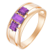 Золотое кольцо с аметистом