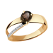 Золотое кольцо с раух-топазом