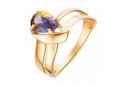Золотое кольцо с аметрином