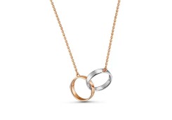 Серебряное колье с позолотой