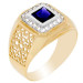 Печатка из золота с сапфиром