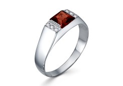 Печатка из серебра с ситаллом