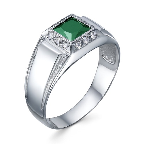 Печатка из серебра с ситаллом