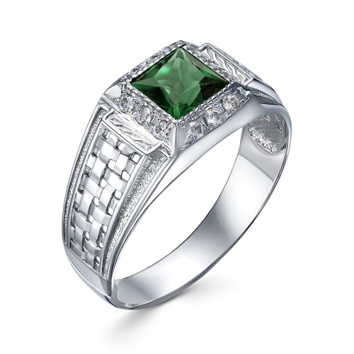 Печатка из серебра с ситаллом