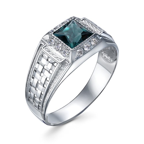 Печатка из серебра с ситаллом