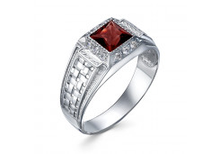 Печатка из серебра с ситаллом