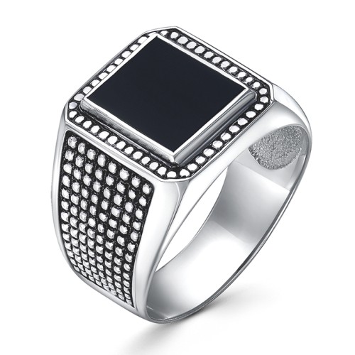 Печатка из серебра с агатом