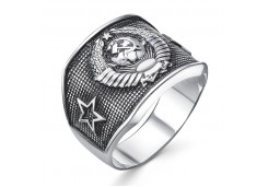 Печатка из серебра с чернением