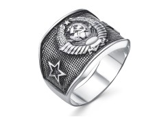 Печатка из серебра с чернением