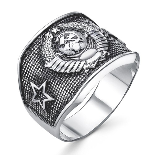 Печатка из серебра с чернением