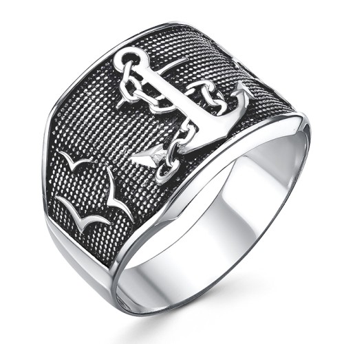 Печатка из серебра с чернением