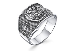 Печатка из серебра с чернением