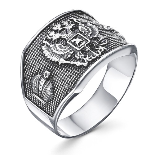 Печатка из серебра с чернением