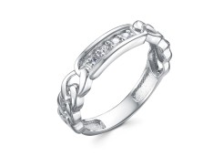 Серебряное кольцо с фианитом