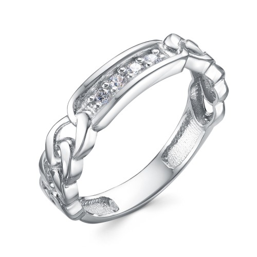 Серебряное кольцо с фианитом