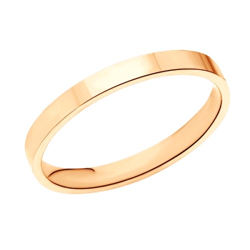 Серебряное обручальное кольцо 