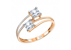 Золотое кольцо с фианитом