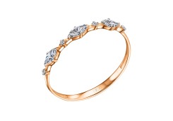 Золотое кольцо с фианитом