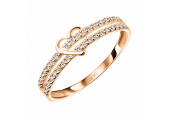 Золотое кольцо с фианитом