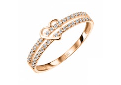 Золотое кольцо с фианитом