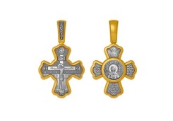 Крест из серебра с чернением