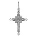 Крест из серебра с фианитом
