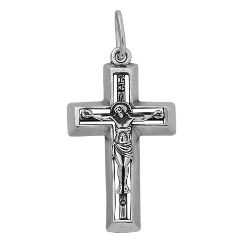 Крест из серебра с чернением