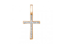 Золотая подвеска с бриллиантом