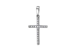 Подвеска из белого золота с бриллиантом