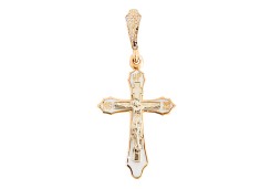 Крест из золота с эмалью
