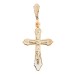 Крест из золота с эмалью