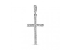 Серебряная подвеска с фианитом