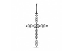 Серебряная подвеска с фианитом