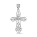 Крест из серебра с фианитом